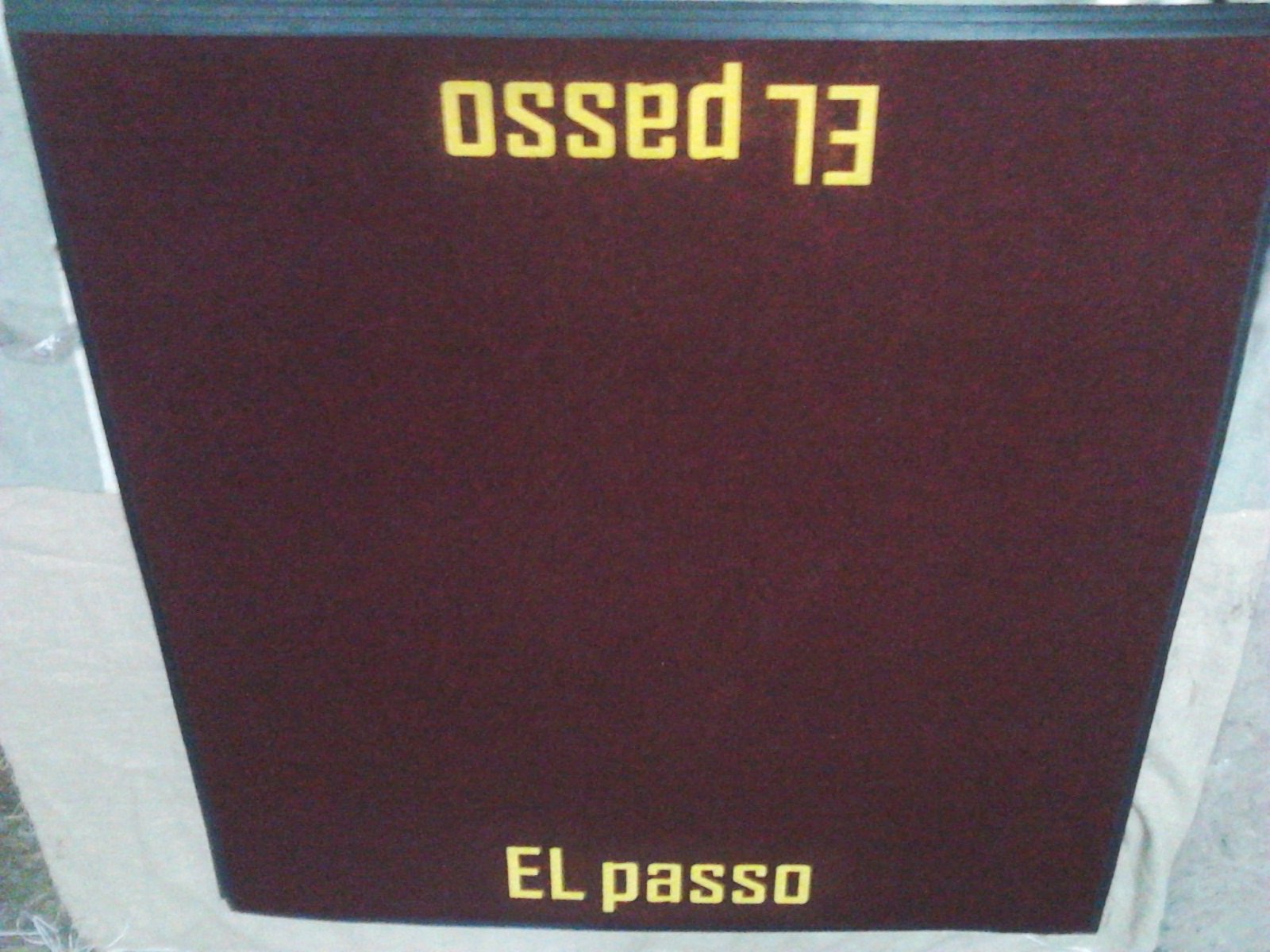 Felpudo gran formato para un establecimiento de hostelería
